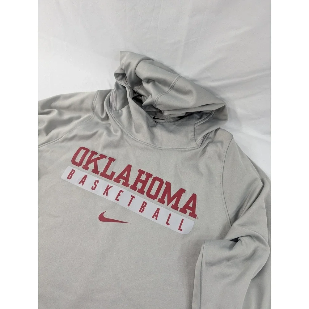 Oklahoma Sooners Basketball Men's Nike Elite Sz XL Therma Fit‎ Hoodie NCAA 🏀
